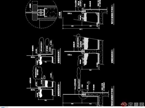 详细的完整现代挡墙设计cad施工图