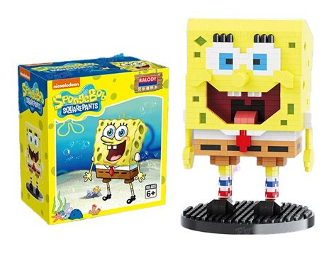 KLOCKI FIGURKI SPONGEBOB KANCIASTOPORTY PAN KRAB SKALMAR OBŁYNOS 694EL