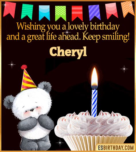 Happy Birthday Cheryl GIF 🎂 Images Animated Wishes【28 GiFs】