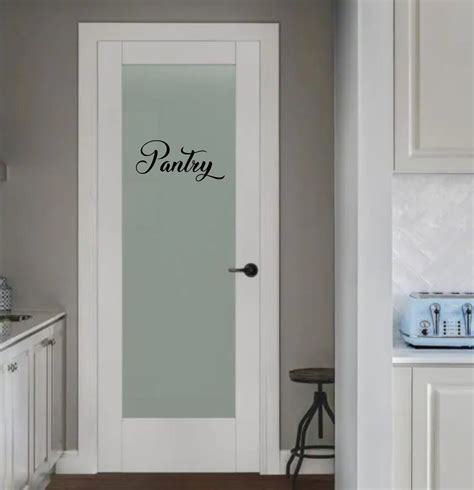 Pantry Door Decal Vinyl Decal For Pantry Room Door Or Wall Etsy