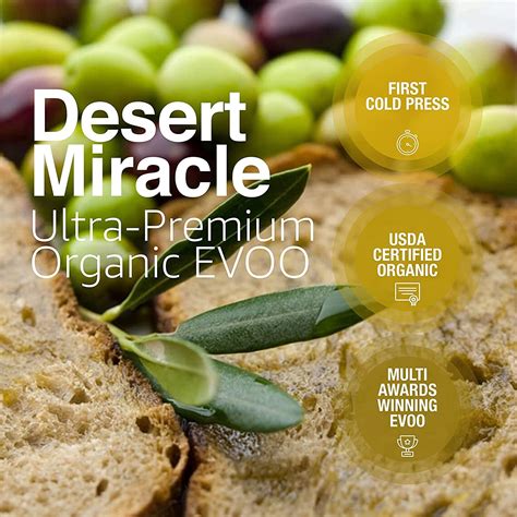 Desert Miracle Cold Pressed Moroccan Olive Oil Organic High