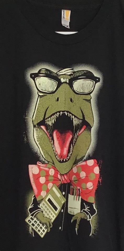 Woot Tee Shirt Nerdasaurus Rex T Rex 🦖 Dinosaur Mens 2xl Barely Used