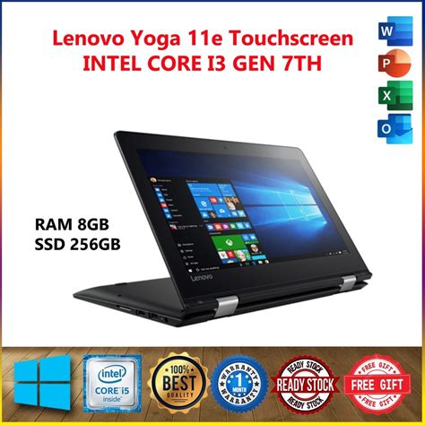 Lenovo Thinkpad Yoga 11e 4in1 Touchscreen 7th Gen Intel Core I3[8gb Ddr3l Ram 128gb Ssd]window