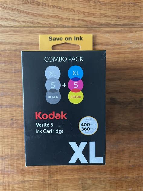 Kodak Verite 5 XL Combo Pack Ink Cartridge Black Color XL Cartridge