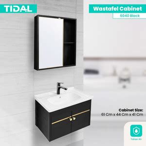 Promo Wastafel Kabinet Minimalis Cermin Kamar Mandi Tidal Td