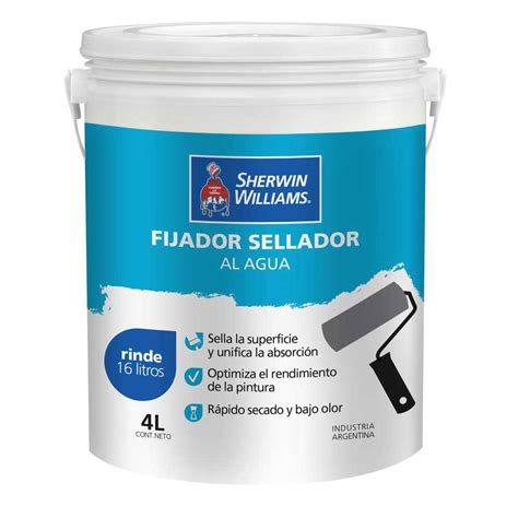 Fijador Sellador 4L Sherwin Williams Pinturerías Indigo