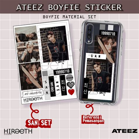 Sticker Ateez Sticker Aesthetic Material Ateez Kpop Wooyoung Yunho