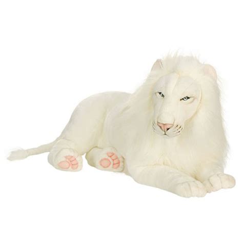 White Lion Large Stuffed Animal | Lion Plush | Hansa Toys