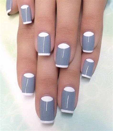 50 Half Moon Nail Art Ideas Cuded Nail Art For Beginners Half Moon