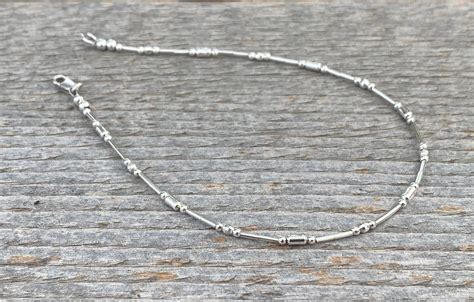 Ankle Bracelet Sterling Silver Ankle Bracelet - Etsy