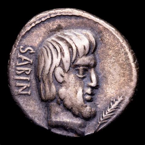 Roma República L Titurius Sabinus Denario plata 89 aC Tarpeia