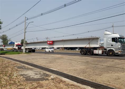 As Primeiras Vigas Pr Fabricadas Chegaram Ao Canteiro De Obras Da