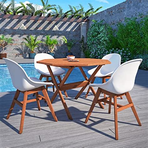 Amazonia Cannes Patio Dining Chair Set Of 2 Brown