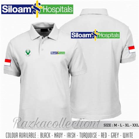 Jual Polo Shirt Rumah Sakit Siloam Hospital Baju Kaos Kerah Siloam Hospital Premium Shopee