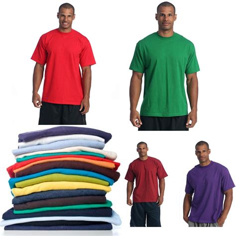 Pro Club Men S Blank Solid Heavy Weight Crew Neck Short Sleeve T Shirt