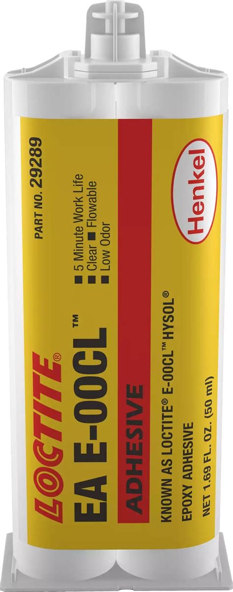 Loctite E 00CL HYSOL Structural Epoxy Adhesive Clear 50mL Dual