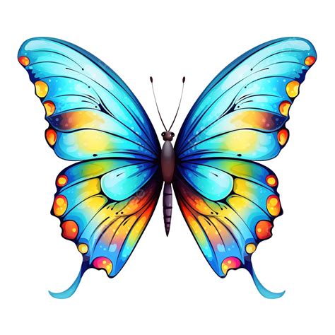 Illustration Beautiful Butterfly Paint Beautiful Butterfly Colorful