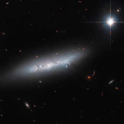 Hubble Captures Brushstroke Like Irregular Galaxy NGC 2814 Located 85