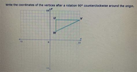 Write The Coordinates Of The Vertices After A Rota Cameramath