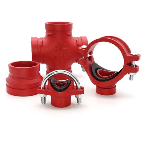 Fm Ul Ce Approved Ductile Iron Grooved Pipe Fittings China Ductile