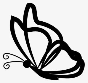 Butterfly With A Heart On Frontal Wing On Side View Butterfly Svg