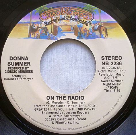 Donna Summer - On The Radio (1979, Vinyl) | Discogs