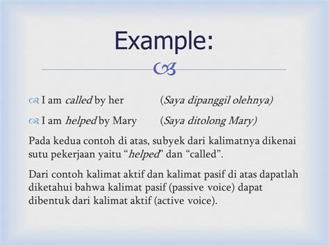 Detail Contoh Kata Passive Voice Koleksi Nomer 28