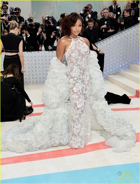 Halle Bailey Is A Vision In White At Met Gala 2023 Weeks Before The