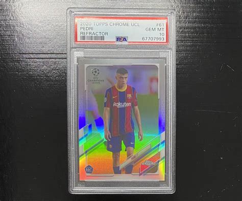 Psa Gem Mint Topps Chrome Uefa Champions League Refractor Pedri