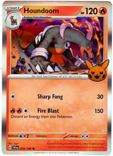 Amazon Pokemon Houndoom Trick Or Trade Holo