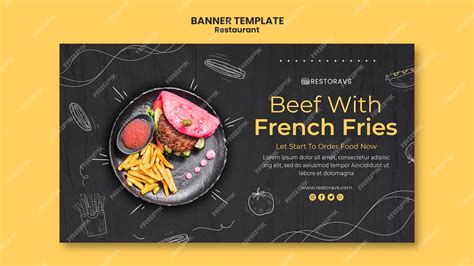 Free Psd Restaurant Opening Banner Template