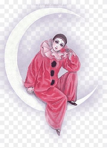 Painting Pierrot Harlequin Columbina Clown Costume Mim Commedia