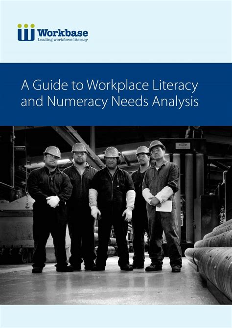 A Guide To Workplace Literacy And Numeracy Needs Workbase