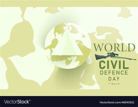 World Civil Defence Day Royalty Free Vector Image