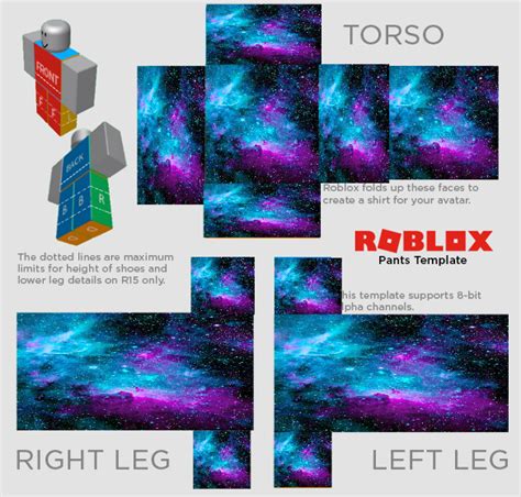 Galaxy Roblox Shirt Template