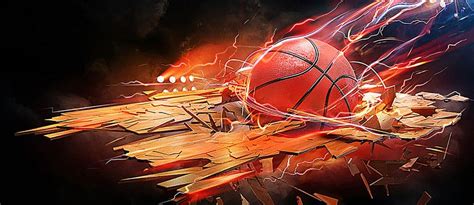 Free Wallpaper, Basketball, Flame Background Images, Basketball Background Banner Decoration ...