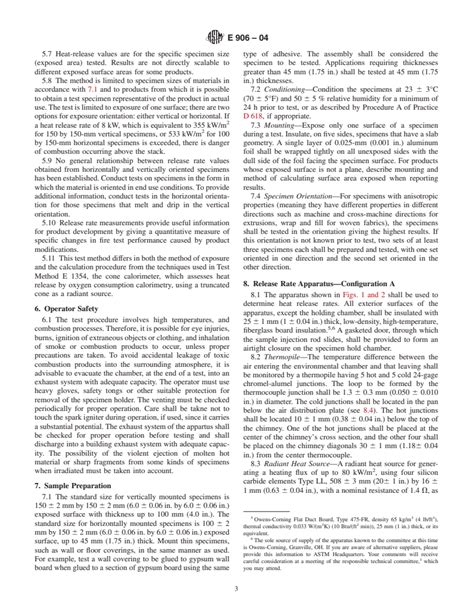 Astm E Standard Test Method For Heat And Visible Smoke Release