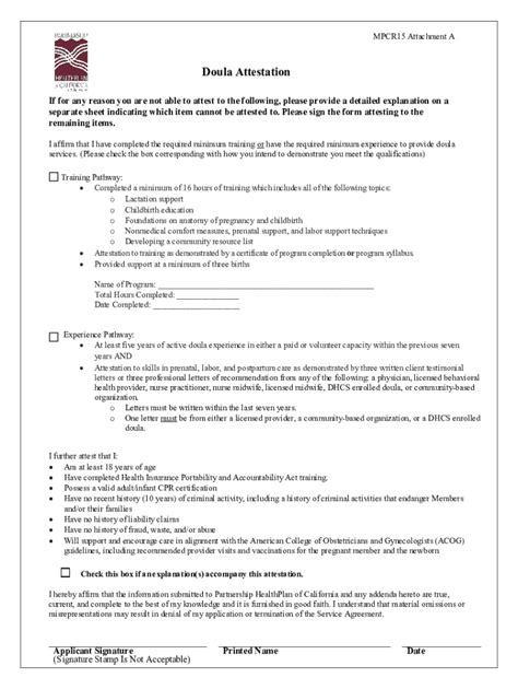 Fillable Online Attestation Form Template Fill Online Printable Fillable Fax Email Print