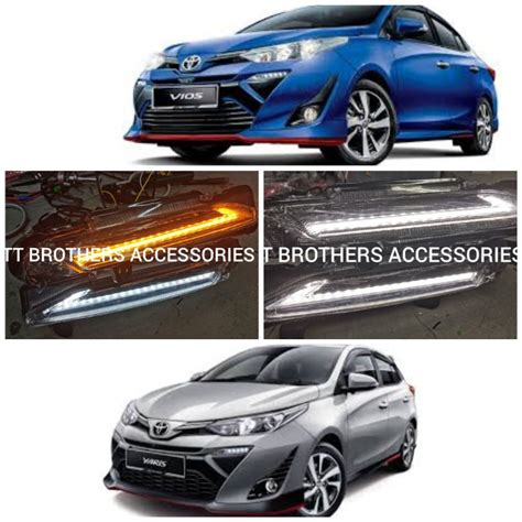 TOYOTA Yaris Vios DRL LED DAYTIME RUNNING LED Daylight With Signal