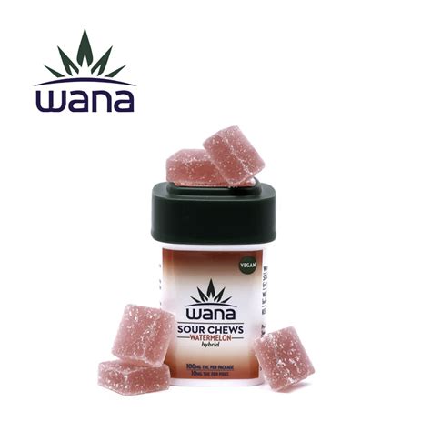 Wana Classic Gummies Watermelon [10pk 10mg] 100mg Wana Jane