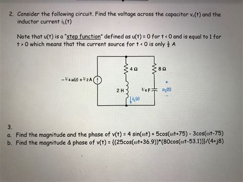 Solved Consider The Following Circuit Find The Voltage Chegg