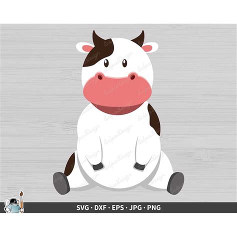 Farm Dairy Cow SVG Clip Art Cut File Silhouette dxf eps png - Inspire ...