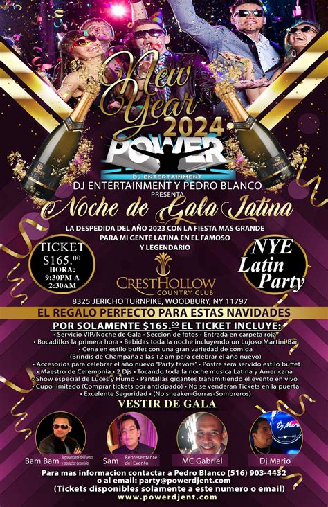 Dec Latin New Year S Eve Party Noche De Gala Latina Nye