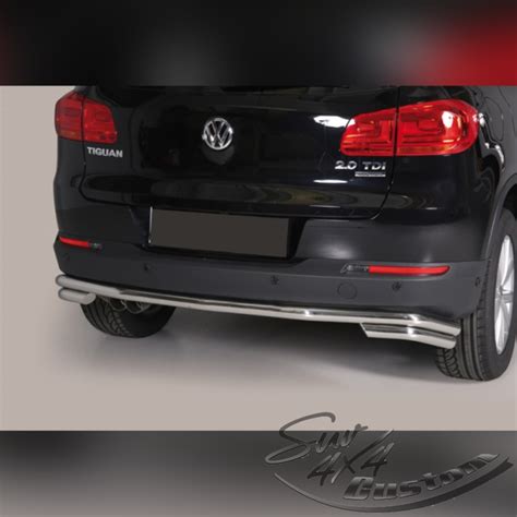 Protection Arriere Double Inox Volkswagen Tiguan 2011 2015