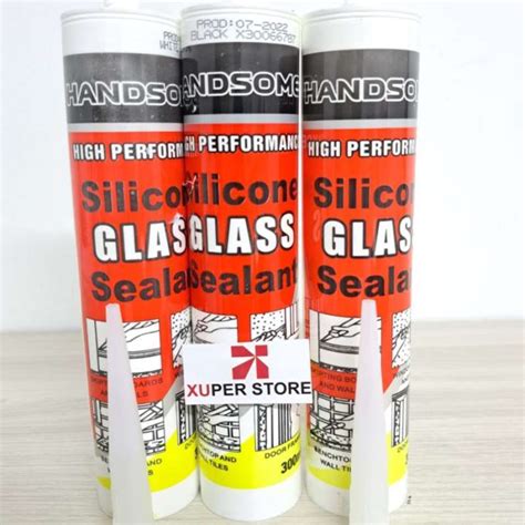 Jual HANDSOME SILICONE SEALANT BOTOL CLEAR LEM KACA AQUARIUM SILIKON