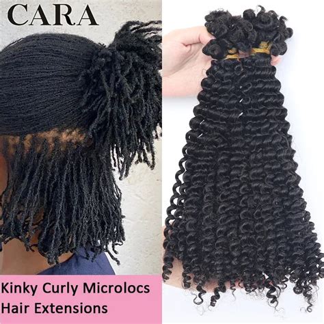 Mongolian Kinky Curly Microlocs Human Hair Extensions Braiding Hair For