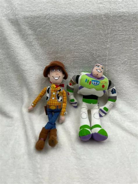 DISNEY PIXAR TOY Story Woody And Buzz Soft Toy Plush Bundle Posh Paws