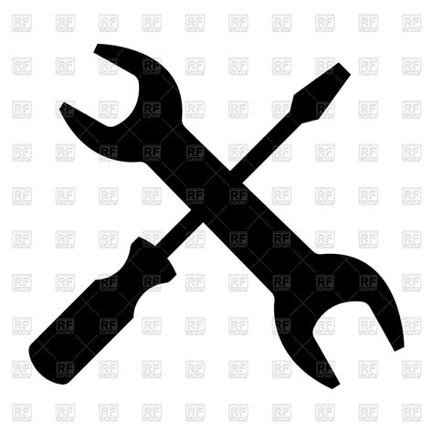 Wrench Silhouette Vector at Vectorified.com | Collection of Wrench ...