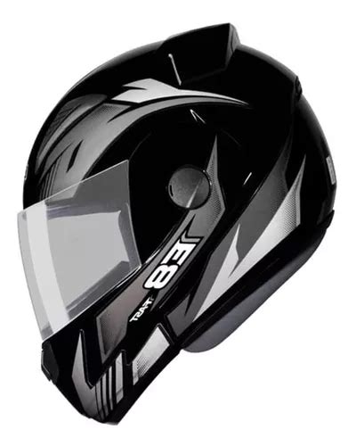 Capacete Ebf E Articulado Modelo Fast Preto E Tifany Mercadolivre