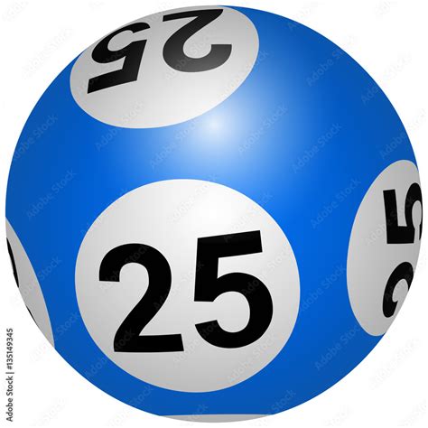 Loto Bingo Boule Bleue Vector De Stock Adobe Stock